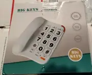 Big Keys Telephone White... New for Seniors Big buttons