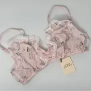Agent Provocateur Cinta Pink Soft Cup Bra AP2 Small NWT *SALE*