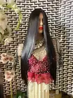 CHOCOLATE BLUNT CUT. 28” Dark Chocolate lace front hair wig