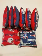 8 Cornhole Bag Set Corn Hole New England Patriots RD/ BL