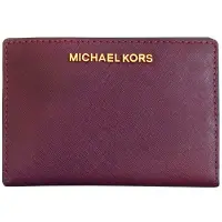 在飛比找博客來優惠-MICHAEL KORS 防刮花繪證件零錢包-紫色（現貨+預