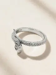 [Foundrae] Foundrae - Wholeness 18-karat White Gold Diamond Ring - Silver - 7 7 Silver