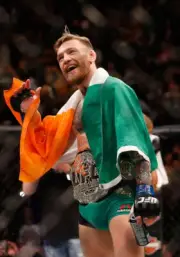 Conor McGregor after defeating Jose Aldo at UFC 194, 2015 7x5 Photo