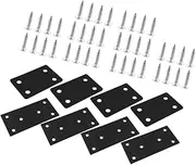 Ciieeo Flat Bracket Replacement Mounting Plate Iron Corner Bracket Mending Plate Screws Holes