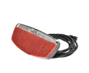 Ebike Tail Light Electric Bike Tail Light Input 6V-48V LED Light with Bicycle Reflector Electric Bike Tail