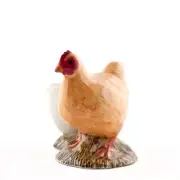 Quail Ceramics Egg Cup With Buff Orpington Hen