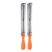 2pcs Chainsaw File Guide, 11/64" (4.5mm) Round Rasp Chrome Steel for Sharpening