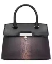Calvin Klein Becky Turnlock Crossbody Black Snake