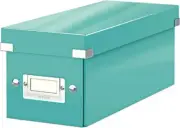 Leitz CD Storage Box, Ice blue, Click and Store Range, 60410051