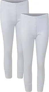 [Bonjour] Thermal - (Pack of 2) Men's Thermal Warm Trousers Long Johns Underwear Heat Base Layer - S M L XL XXL Thermals