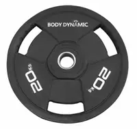 在飛比找樂天市場購物網優惠-Bodydynamic PU槓片-20kg (一組兩入)