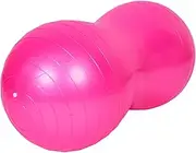 Toddmomy Peanut Shape Yoga Ball for Pregnancy Antiburst Exercise Ball with Air Pump Versatile Stability Ball for Home Gym Yoga Rehabilitation
