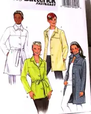 BUTTERICK Misses Sewing Pattern Womens size 8 10 12 14 Jacket Fast & Easy
