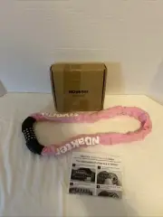 Bike Chain Lock 5 Digit Combination Heavy Duty anti Theft Bicycle Chain Pink