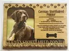 GERMAN SHORTHAIRED PONITER Dog Profile Laser Engraved Wood Picture Frame Magnet