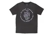 Sleep Token | Official Stone Wash Band T-Shirt | Tomb Text Ring (Charcoal Grey)