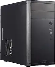 Fractal Design Core 1100 - Mini Tower Computer Case - mATX - High Airflow and Cooling - 1x 120mm Silent Fan Included - Brushed Aluminium - Black