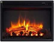 ModaLiving Stella 23-Inch 2000W Electric Fireplace Insert with Remote Control Compact Model, Adjustable Flame & Temperature
