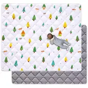 Odorless Premium Foam Baby Play Mat 71" X 59", Extra Large Activity Playmats for