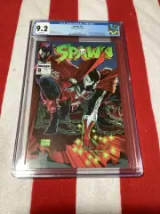SPAWN #8 CGC 9.2 w/ WHITE PAGES from 1993, Image McFarlane, Alan Moore NM