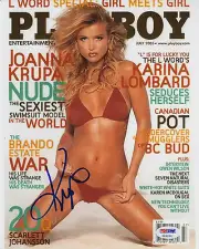 JOANNA KRUPA STUNNING SUPER-MODEL SIGNED COVER PHOTO PSA