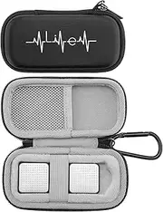 Case for AliveCor kardia Mobile Heart Monitor EKG/Wireless 6-Lead EKG, Travel Case Protective Cover Storage Bag, Gray, 1 Count (Pack of 1), Travel