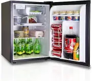 73L Bar Fridge, Mini Bar Fridge Portable Fridge with Freezer, Compact Refrigerat