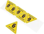 FOYTOKI Visible Triangle Electrical Signs 6 Pack Risk Warning Stickers for High Voltage Safety