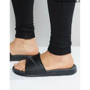 帝安諾 - NIKE WMNS BENASSI SOLARSOFT 黑 拖鞋 海綿軟底 705474-091【APP下單享4%點數】