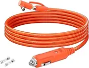 12V/24V Car Charger 14AWG, 6.6ft 15A DC 8.0mm Car Cigarette Lighter Charging Cable with DC7909 + DC8020 Plug Compatible with Jackery, Anker, GRECELL, GZ Yeti, Westinghouse Power Station
