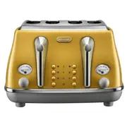 DeLonghi Icona Capitals 4 Slice Toaster - New York Yellow