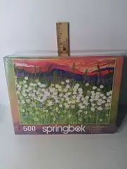Springbok Picnic in Aspen Jeff Hanson Puzzle 500 Pieces Flowers Mountains Sealed