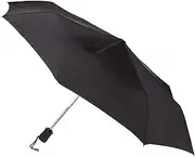 [Lewis N. Clark] Travel Umbrella: Windproof & Water Repellent Fabric, Automatic Open Close , Black, One Size, Travel Umbrella: Windproof & Water Repellent Fabric Automatic Open Close