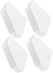 jojofuny 4pcs Box Portable File Organizer Box Stylish Document Storage for Home Office High Capacity Filing with Label Slots Plastic Divider for Papers Envelopes Mail