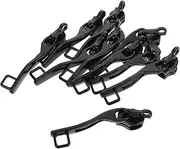 PACKOVE 5 Pairs Suitcase Metal Double-Layer Zipper Slider Luggage Lock Hole Replacement Zipper Pull Smooth Pull for Outdoor Travel