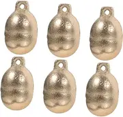 Tofficu Crafted Cat Collar Bells Small Bell Pet Supplies Copper Material Dog Collar Bells for Pet Collar Decor