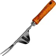 Garden Helper Heavy Duty Japanese Steel Weed Puller, Hand Weeder for Garden, Silver, Manual