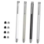 Stylus Pens for Touch Screens, 4 Pcs 4 Colors - silver/black/white/champagne