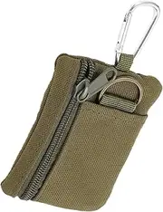 [Generic] Women Men Wallet Key Ring Credit Card Holder Portable Credit Card Wallet for Women - Small Zipper Bag Credit Card Holder for Thanksgiving Christmas Party, Army Green, Se référer au descriptif, Refer