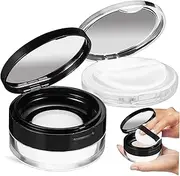 OHPHCALL 2pcs Plastic Body Powder Puff Jar Skincare Travel Containers Makeup Container Travel Makeup Container Sponge