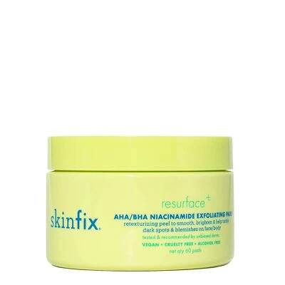 skinfix Resurface+ AHA/BHA Niacinamide Exfoliating Pads