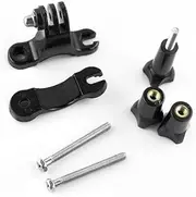 XhWser Pack of 3 Bicycle Clip Bicycle Handle Fixing Bracket Motion Camera Fixing Clip, black