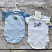 NWT 2 Carter’s Dinosaur One Piece Tops Boy’s 3M