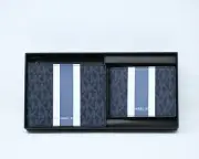 MICHAEL KORS 3 in 1 Wallet Box Set Signature/Stripe PVC Admiral Multi NWT $178