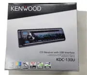 Kenwood KDC-130U CD Receiver Front USB AUX In 2 Preouts 2.5V Detachable NEW