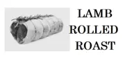 Lamb Rolled Roast, Label, Commercial, Food, B/W, Meat, Takeaway, Asian, Indian