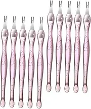 IWOWHERO 10pcs Dead Skin Forks Nail Art Tool Kit Cuticle Removers Trimmers for Professional Manicure Lightweight Compact for Easy Use Anytime for Nail Experts Learners