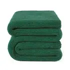 Guohaoi Knitted Weighted Blanket(Green 60"x80" 15lbs),Home Décor Cooling Th