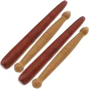 4Pcs Wooden Massage Sticks for Foot Care Natural Acupressure Tools for Relief After Work Walking