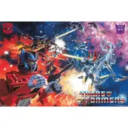 The Transformers Retro Space Battle Poster 91.5x61cm Wall Hanging Decor